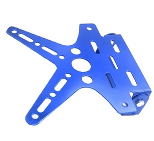 PORTAPLACA ABATIBLE TIPO ESTRELLA AZUL