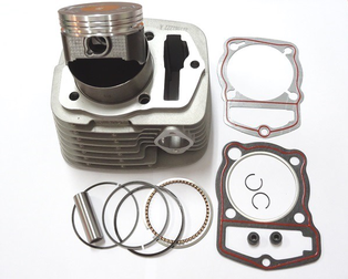 CILINDRO JGO H CRF230 UM STREET 230 KARIZMA230 ITALIKA 250Z TEKEN 250 PISTON65.5MM 250CC C\ EMPAQUES (ALTURA 81mm)