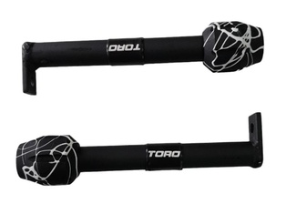 DEFENSA TORO TAPON NEGRO LINEAS BLANCAS