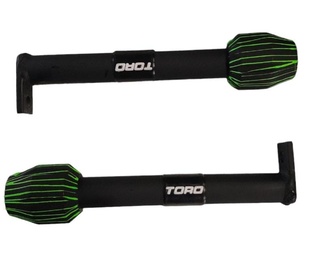 DEFENSA TORO TAPON NEGRO LINEAS VERDES RECTAS