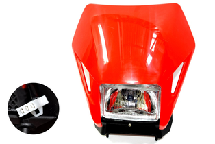 FAROL COMP H XR250 TORNADO CON CARENAJE ROJO