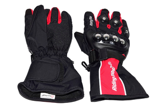 GUANTES IMPERMEABLES TALLA "L" COLOR NEGRO\ROJO