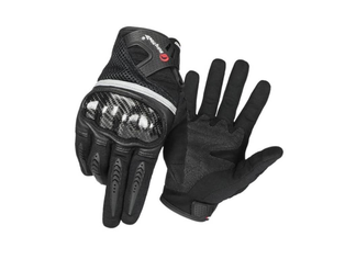 GUANTES NEGROS L CON PROTECTOR TIPO CARBON