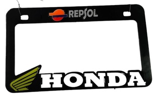 PORTAPLACA HONDA COLOR NEGRO