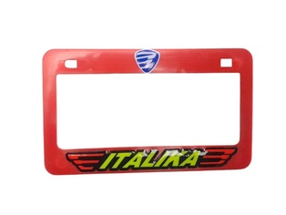 PORTAPLACA ITALIKA ROJO