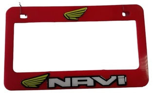 PORTAPLACA NAVI ROJO