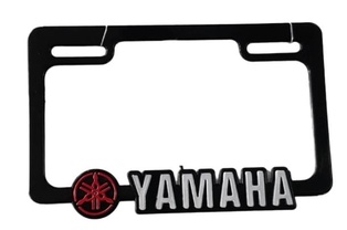 PORTAPLACA NEGRO YAMAHA 3D