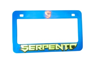 PORTAPLACA SERPENTO AZUL