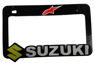 PORTAPLACA SUZUKI NEGRO