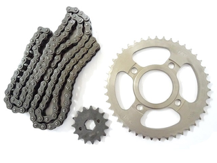 SPROCKET KIT H 43T+15T+124L CG125 FT150 PULSAR DISCOVER 4HOYOS ASIA HERO CARGO V-MEN150 RT180