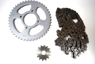 SPROCKET KIT S 45T+14T+428H-122L EN125 (C 58MM D/H 78MM 4H/8MM)