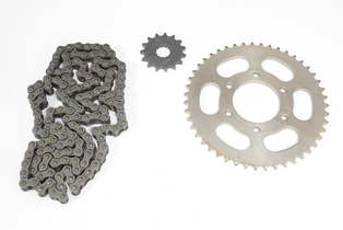 SPROCKET KIT S 47T+15T+428H-136L GXT200 AVANTI AV200 YUMBO XTM200 DR125 (C 64MM D/H 84MM 6H/8MM)