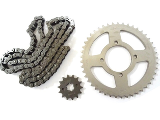 SPROCKET KIT Y 45T+14T+428H-120L YBR125 SPITZER150 (C 64MM D/H 80MM 4H/8MM)