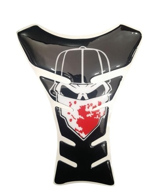 PROTECTOR DE TANQUE DE DISE¥O CALAVERA CON PA¥UELO
