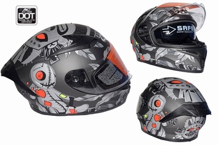 CASCO 108 INTEGRAL L DOT MUNECO GRIS MATE