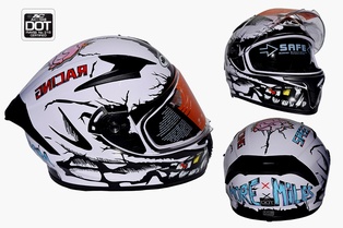 CASCO 108 INTEGRAL L DOT SPEED RACING BLANCO