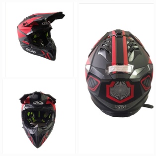 CASCO 127 CROSS L DOT NEGRO\ROJO MATE