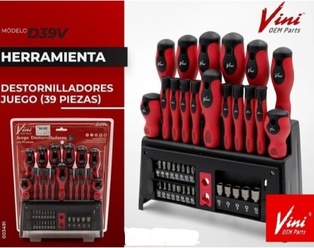 HERRA DESARMADORES JGO (39PCS) (VL12012)