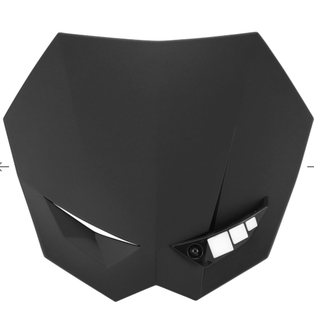 PORTANUMERO UNI CON LED NEGRO